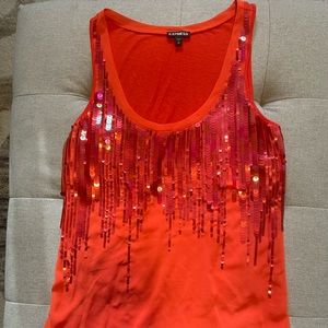 Bright! Sequins! Tank top